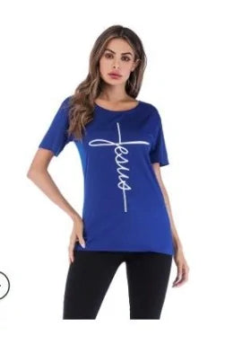 Unisex Vertical Cross Religious T-shirt
