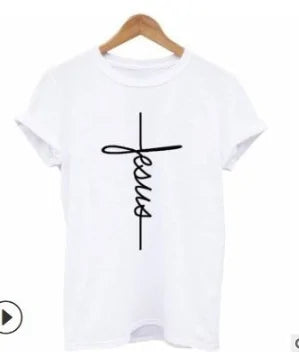 Unisex Vertical Cross Religious T-shirt