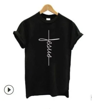 Unisex Vertical Cross Religious T-shirt