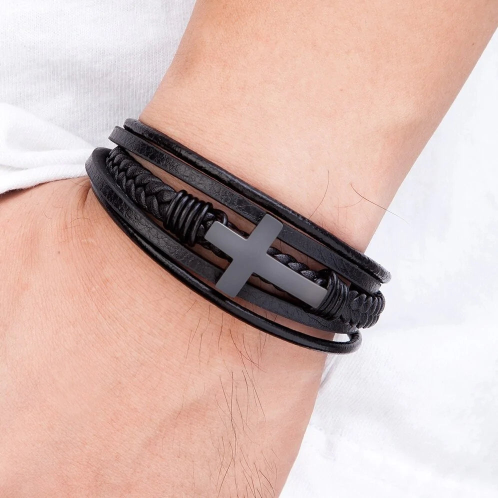 Luxury Multicolor Cross Design Classic Bracelet