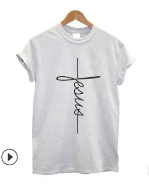 Unisex Vertical Cross Religious  T-shirt