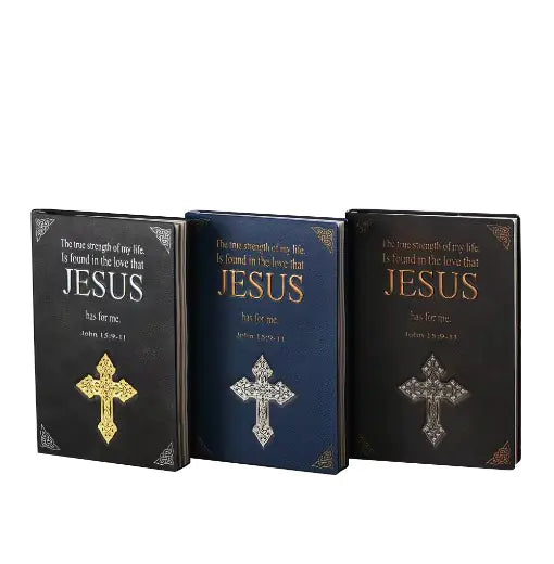 3D Cross Scepter A5 PU Leather Notebook Planner