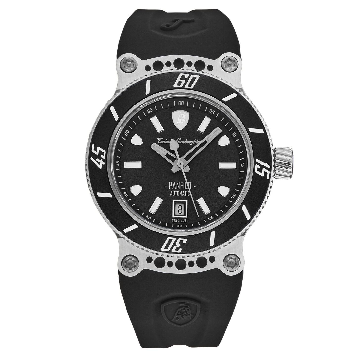 Tonino Lamborghini Men'S 'PANFILO' Black Dial Automatic Watch TLF-T03-1