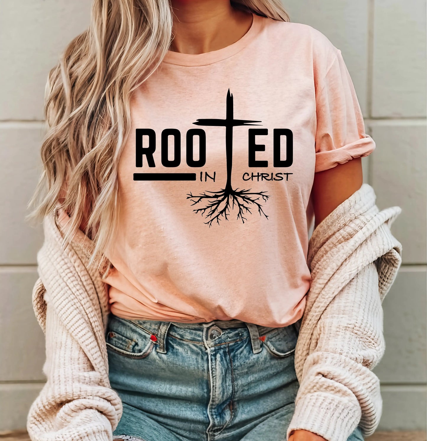 Rooted in Christ , Christian Shirt, Bible Shirt, Religious Shirt